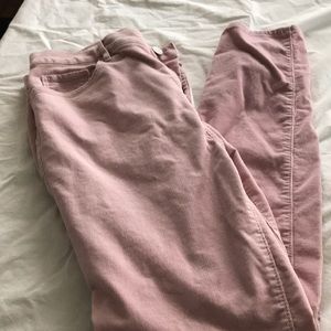 Pink corduroy pants